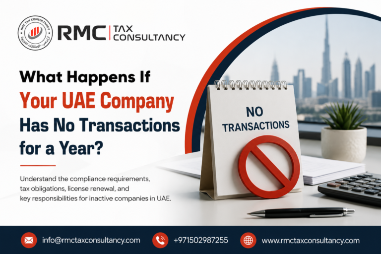 UAE company has no transactions
